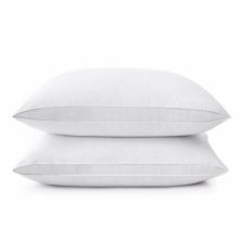 Unikome 2 Pack Medium Soft Goose Down & Feather Gusseted Bed Pillows UNIKOME