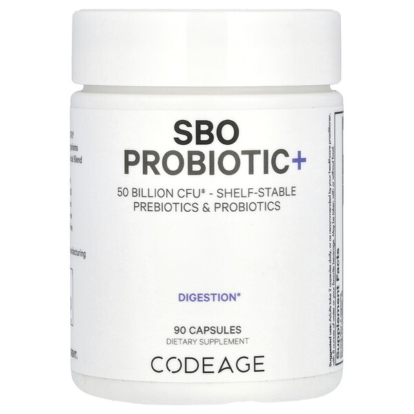 Digestion, SBO Probiotic+, 50 миллиардов КОЕ, 90 капсул Codeage