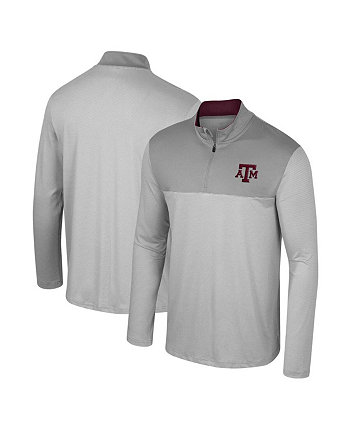 Men's Gray Texas A M Aggies Tuck Quarter-Zip Top Colosseum