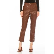Women's ALEXIA ADMOR Mila Mid Rise Slim Fit Faux Leather Pants ALEXIA ADMOR