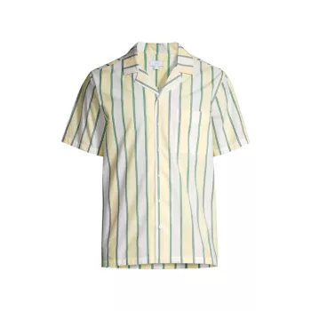 Поплиновая домашняя полосатая рубашка Camp Onia