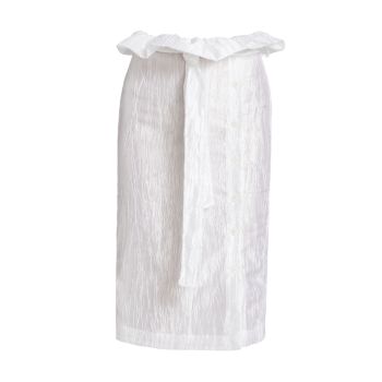 Crinkled Taffeta Pleated Skirt IZAYLA
