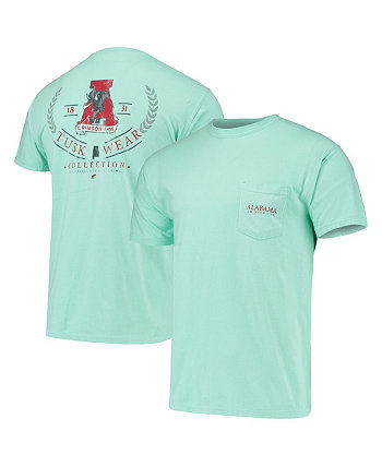 Мужская футболка Mint Green Alabama Crimson Tide Logo Arch Comfort Colors Tuskwear