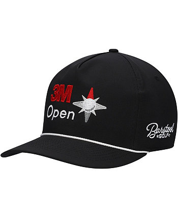 Мужская черная кепка 3M с открытой веревкой Snapback Barstool Golf