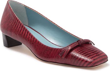 Кожаные туфли-лодочки Mary с тиснением Frances Valentine