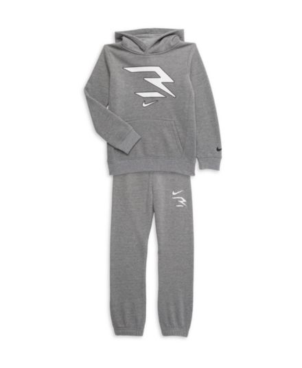 Little Boy&#8217;s 2-Piece Heathered Hoodie &amp; Joggers Set Nike 3BRAND by Russell Wilson
