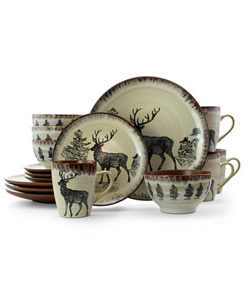 Набор роскошной керамической посуды из 16 предметов Elama Majestic Elk Elama