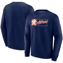 Men's Fanatics Navy Houston Astros Focus Fleece Pullover Sweatshirt Fanatics Brands - White Label