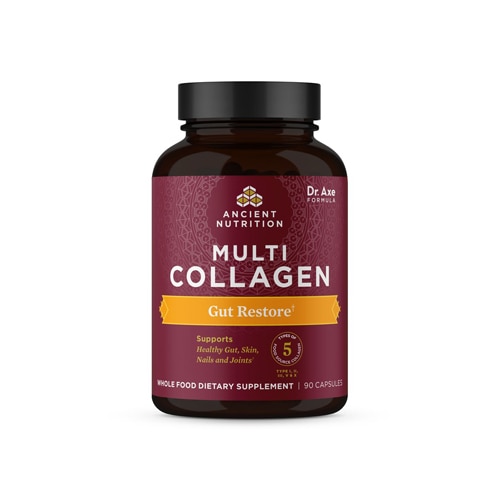 Ancient Nutrition Multi Collagen Protein - Восстановление кишечника - 90 капсул Ancient Nutrition