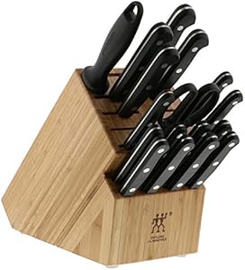 Набор ножей Zwilling Twin Gourmet Classic на 18 предметов, немецкая нержавеющая сталь, ручка с 3 заклепками Zwilling