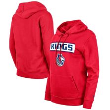 Женский пуловер с капюшоном New Era Red Sacramento Kings 2023/24 City Edition New Era