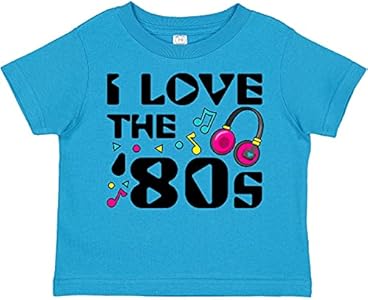 inktastic I Love The '80s-Musical Notes Toddler T-Shirt Inktastic