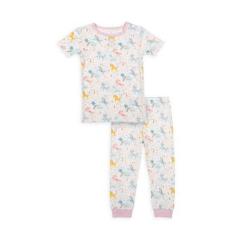 Пижамный комплект Magic Glitter Sparkle Magnetic Pajama из 2 предметов для маленькой девочки MAGNETIC ME