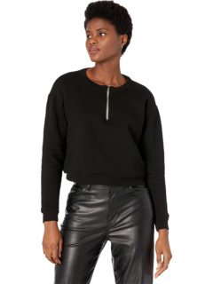 1/2 Zip Cropped Sweatshirt Monrow