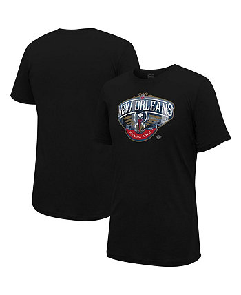 Мужская и женская черная футболка New Orleans Pelicans с видом на город Stadium Essentials