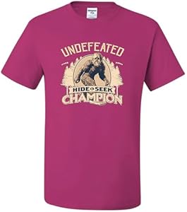 Bigfoot Undefeated Hide and Seek Champion T-Shirts Wild custom apparel