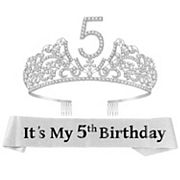 5th Birthday Sash And Tiara For Girls Meant2tobe