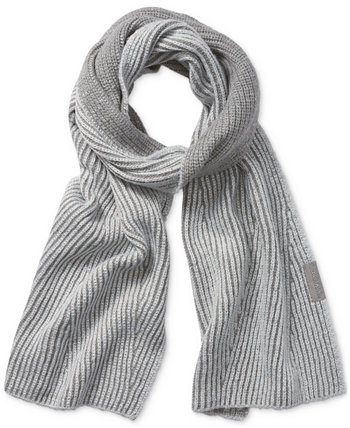 Женский шарф в рубчик металлизированного цвета Calvin Klein
