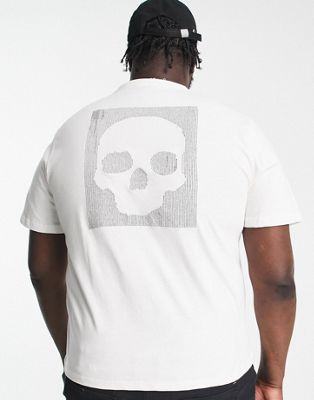 Белая футболка с вырезами в виде черепа Bolongaro Trevor Plus BOLONGARO TREVOR