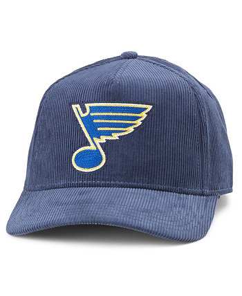 Мужская темно-синяя вельветовая шляпа St. Louis Blues с регулируемой строчкой American Needle