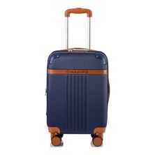 Champs Vintage Collection Expandable Spinner 20-in. Carry-on Luggage with USB Port CHAMPS