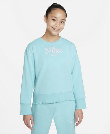 Пуловер с круглым вырезом для больших девочек Nike