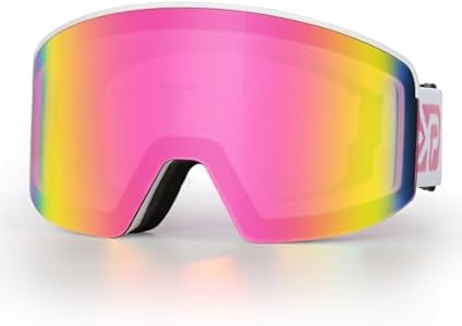 EXP VISION Ski/Snowboard Goggles, Magnetic Lens Snow Goggles with Anti-Fog & UV400 Protection for Men & Women EXP VISION