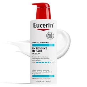 Eucerin Intensive Repair Body Lotion, Fragrance Free Body Moisturizer, 16.9 fl oz Bottle Eucerin