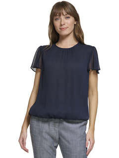 Блуза с коротким рукавом и круглым вырезом Tommy Hilfiger