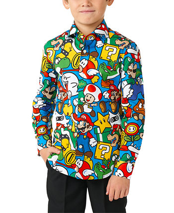 Рубашка Nintendo с лицензией Super Mario для малышей и маленьких мальчиков OppoSuits
