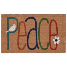Liora Manne Natura ''Peace'' Indoor/Outdoor Coir Doormat Liora Manne