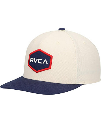 Big Boys and Girls Cream Commonwealth Snapback Hat RVCA