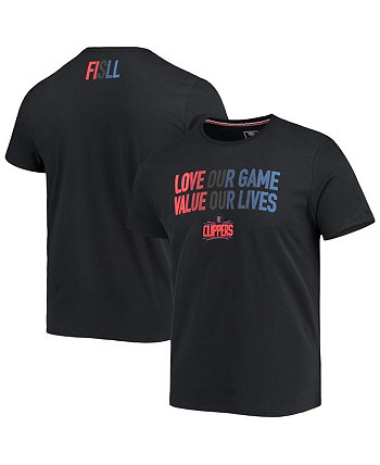 Men's Black LA Clippers Social Justice Team T-shirt FISLL
