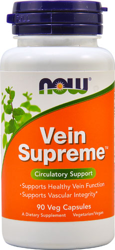Vein Supreme, 90 вегетарианских капсул NOW Foods