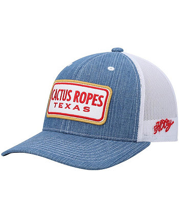 Men's Blue Cactus Ropes Snapback Hat Hooey