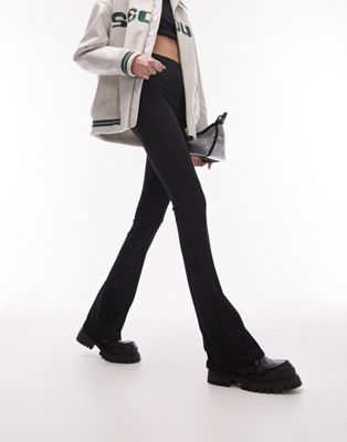  Черные узкие брюки-кюлоты Topshop Tall для женщин Topshop Tall