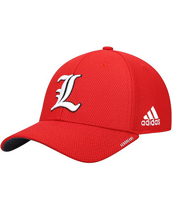 Мужская красная бейсболка Louisville Cardinals 2021 Sideline Coaches AEROREADY Flex Hat Adidas