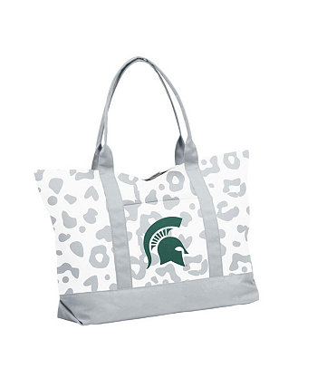 Женская сумка-тоут с леопардовым узором Michigan State Spartans Logo Brand