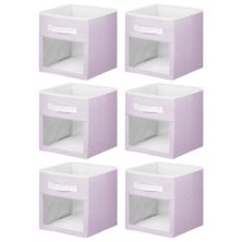 mDesign Fabric Nursery Storage Cube with Front Window MDesign