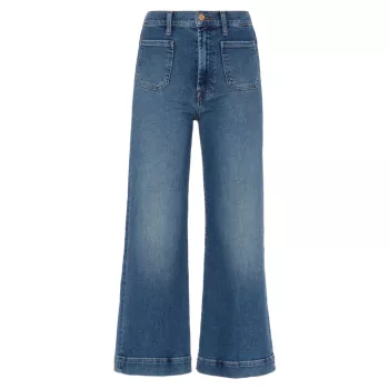 Укороченные джинсы Jo с накладными карманами 7 For All Mankind