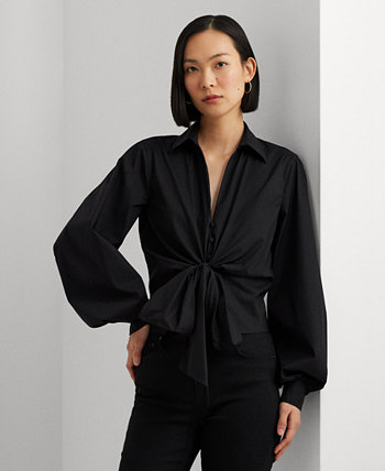 Женская рубашка-блузон с бантом на рукавах LAUREN Ralph Lauren
