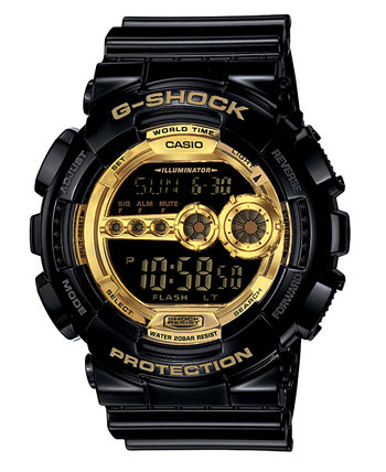 Мужские часы с черным и золотым ремешком из полимера, 51,2 мм G-Shock
