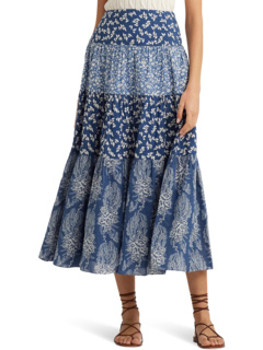 Patchwork Floral Voile Tiered Skirt LAUREN Ralph Lauren