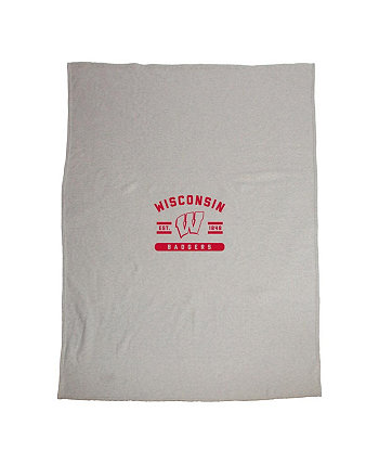 Одеяло-толстовка Wisconsin Badgers 54 x 84 дюйма Logo Brand