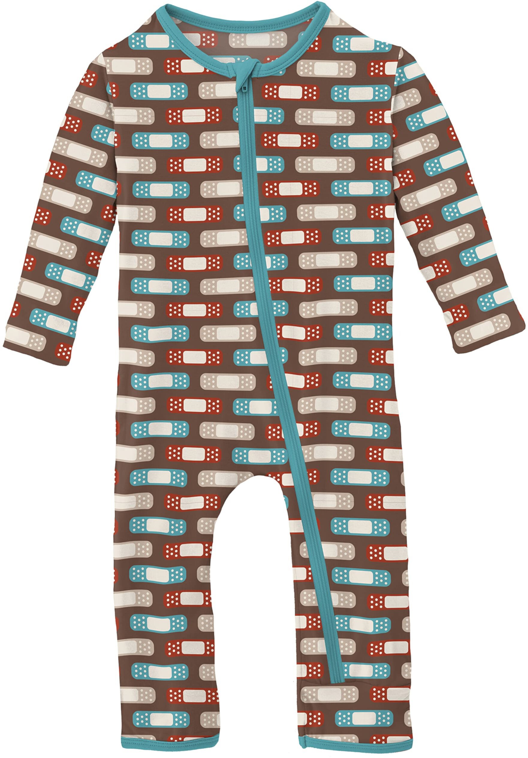 Print Coverall with Zipper (Infant) Kickee Pants Kids