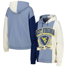 Women's Gameday Couture Navy West Virginia Mountaineers Hall of Fame Colorblock Pullover Hoodie Gameday Couture