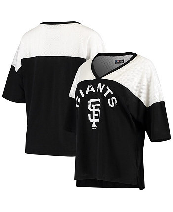 Женская черная футболка San Francisco Giants All World с v-образным вырезом G-III Sports by Carl Banks
