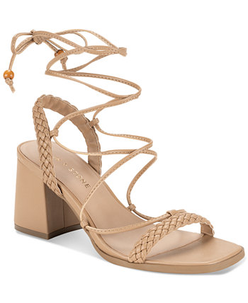 Gemmaa Lace-Up Ankle-Tie Dress Sandals, Created for Macy's Sun & Stone