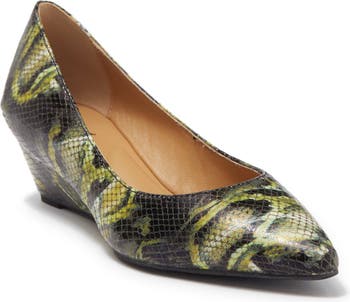 Кожаные туфли со змеиным принтом Paris Golo