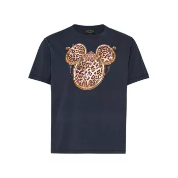 Леопардовая футболка с Микки Маусом Camilla